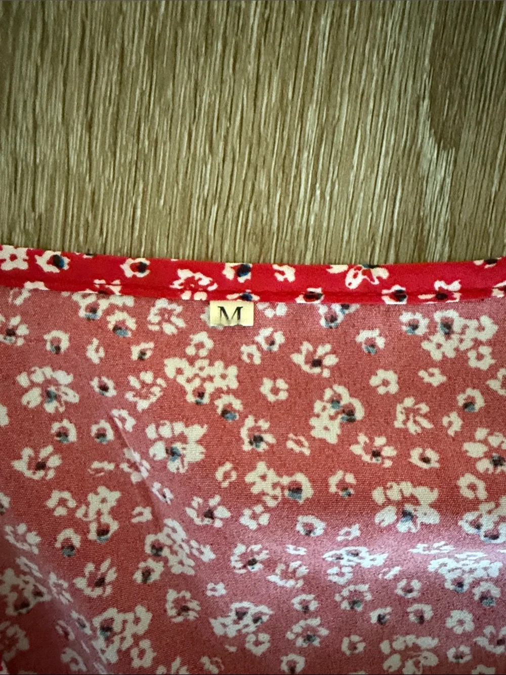 Red Floral V-Neck Ruffle Dress - Picture 2 of 2